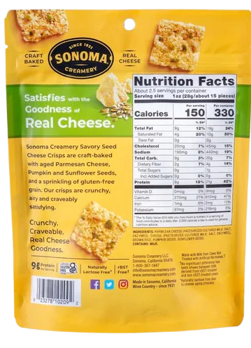 Savory Seed Cheese Crisps (12 Pack) - Image 3