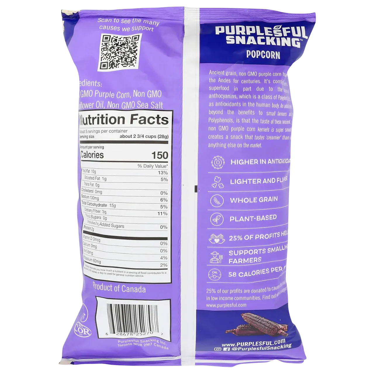Sea Salt Ancient Grain Purple Kernel Popcorn - Image 2