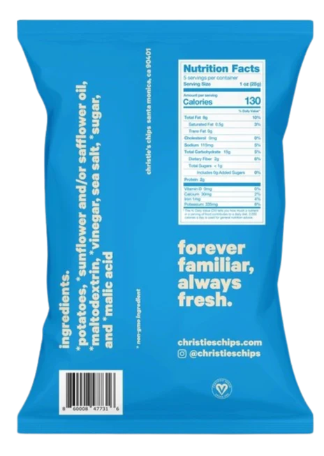 Sea Salt and Vinegar Super Natural Potato Chips - Image 2