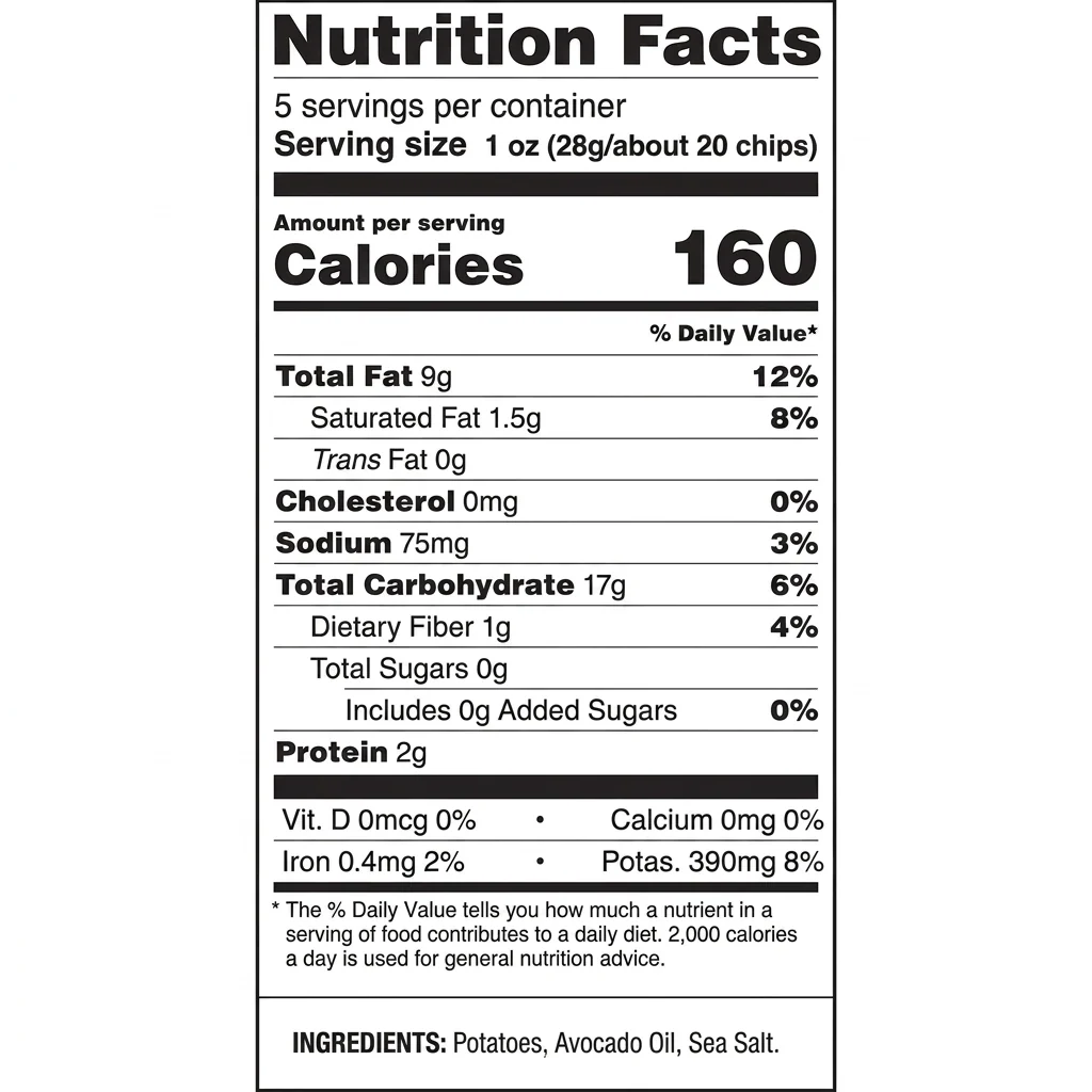 Sea Salt Avocado Oil Kettle Chips - Image 3