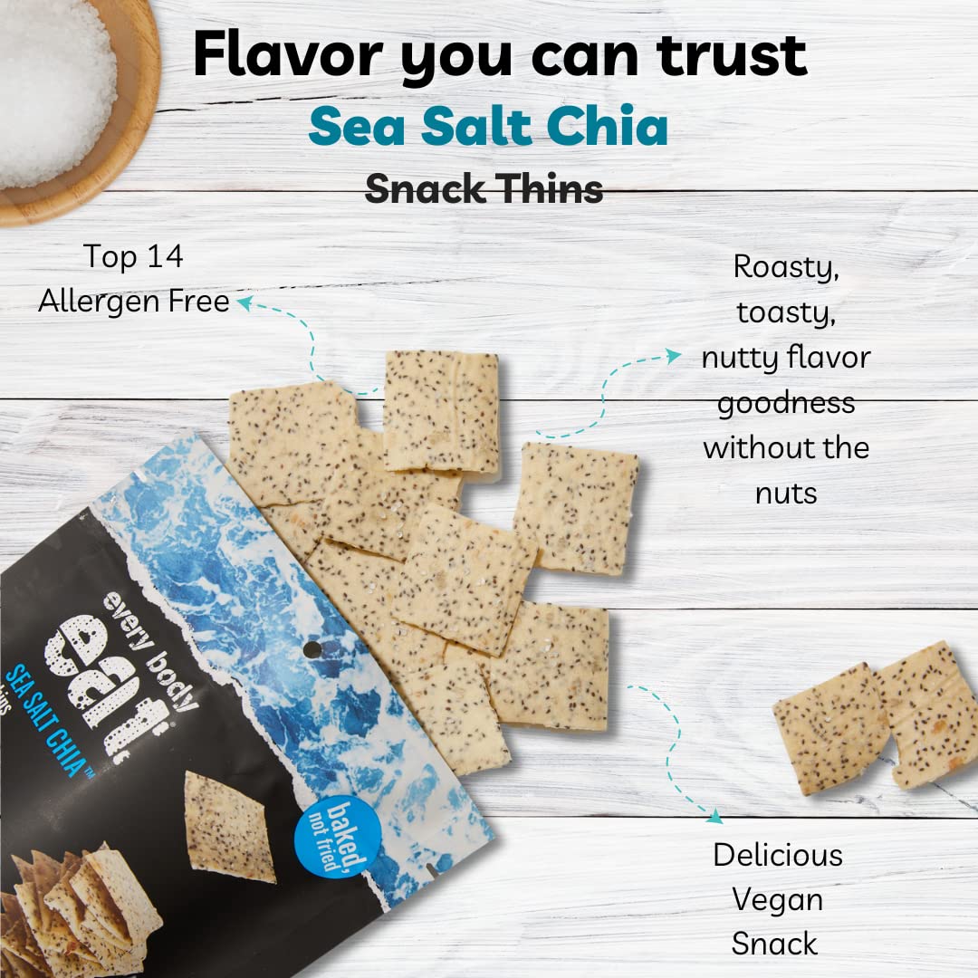 Sea Salt Chia Thin Crackers - Image 2