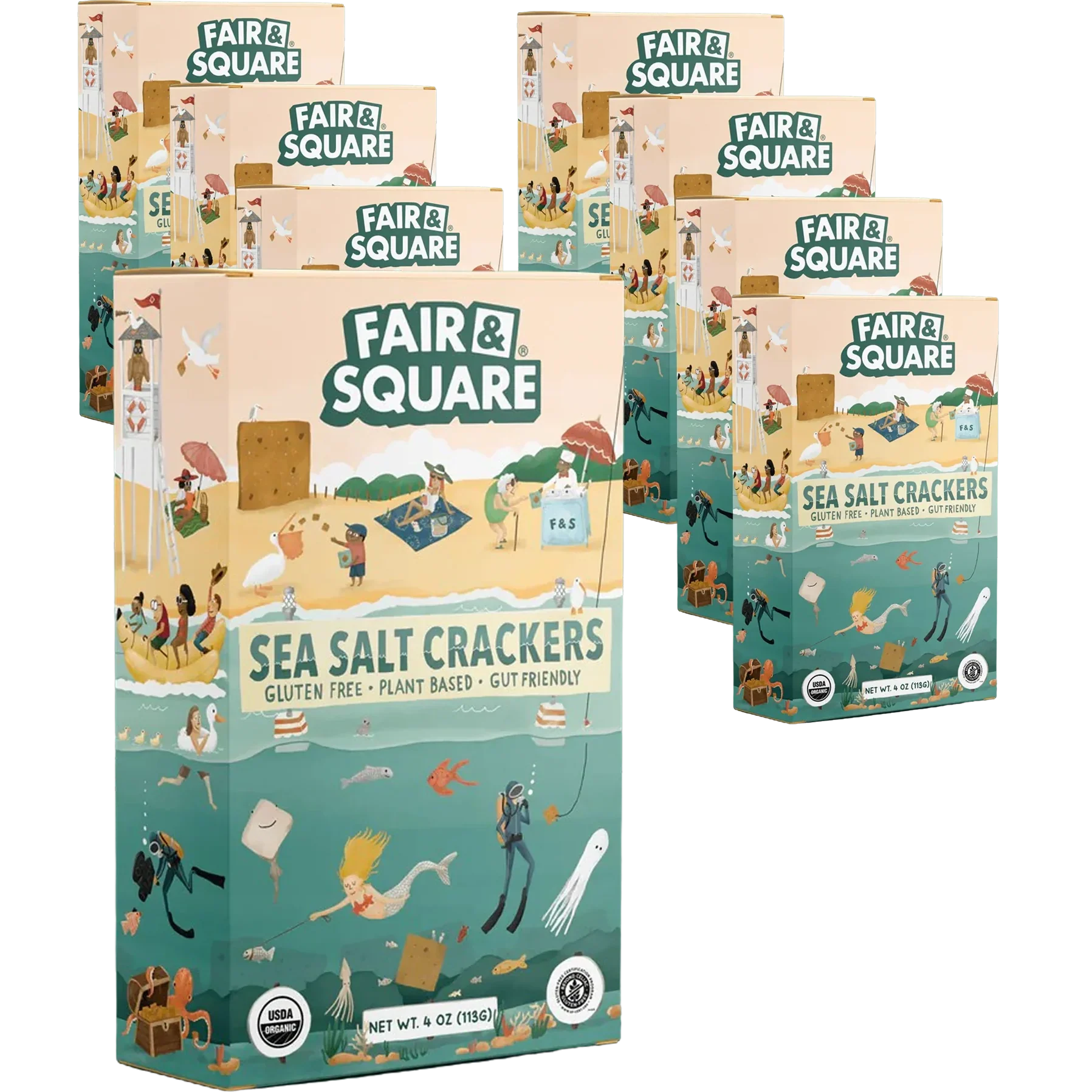 Sea Salt Crackers (8 Pack)