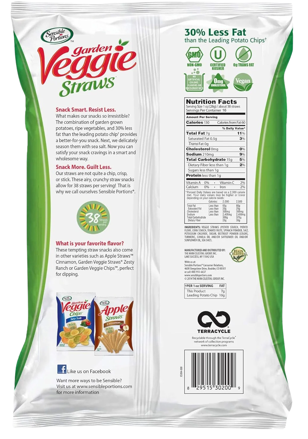 Sea Salt Garden Veggie Straws - Image 2