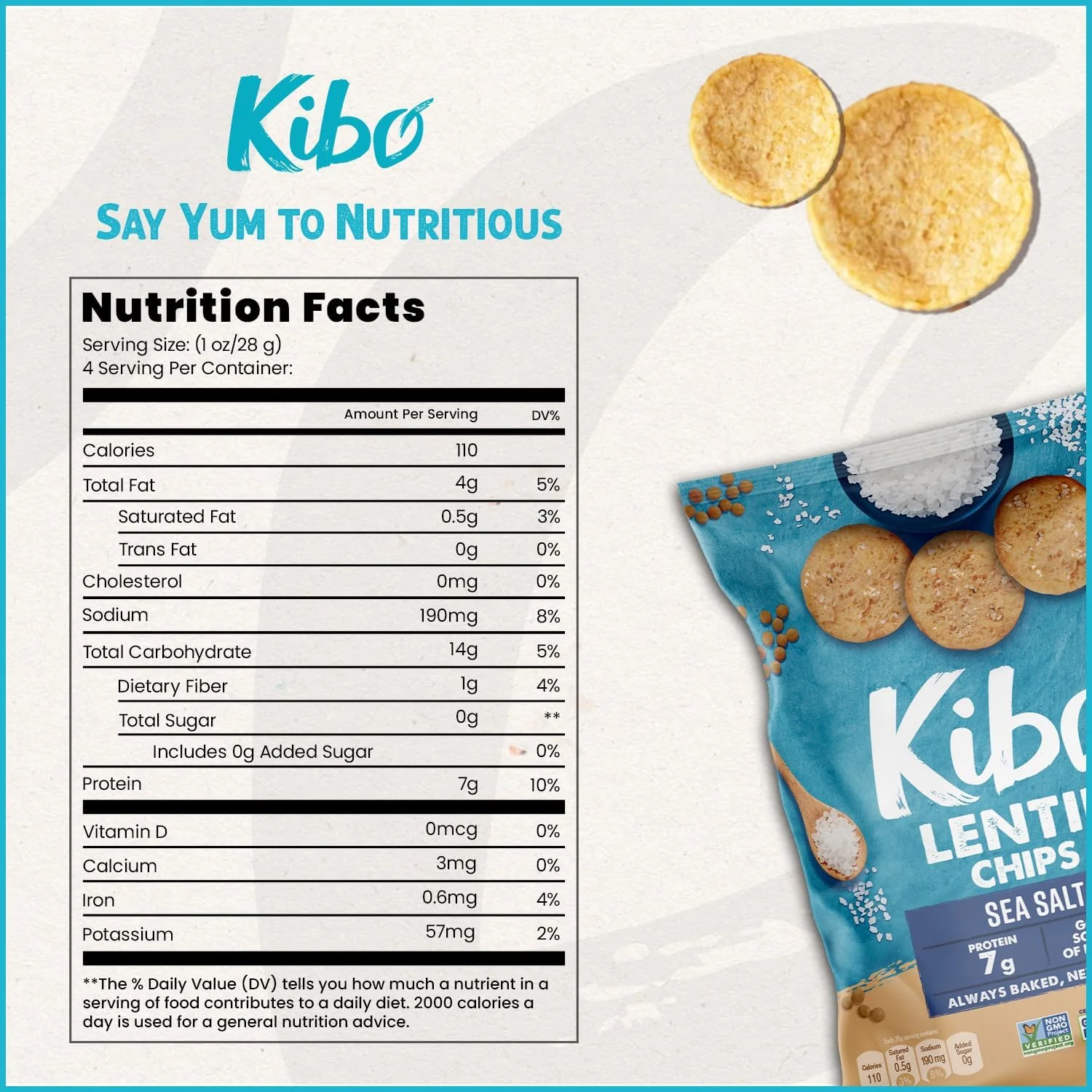 Sea Salt Lentil Chips - Image 4