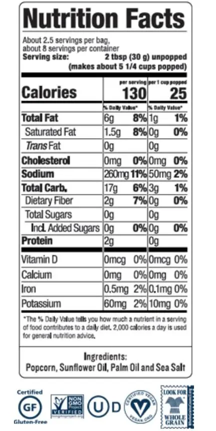 Sea Salt Microwave Popcorn (3 CT) - Image 2