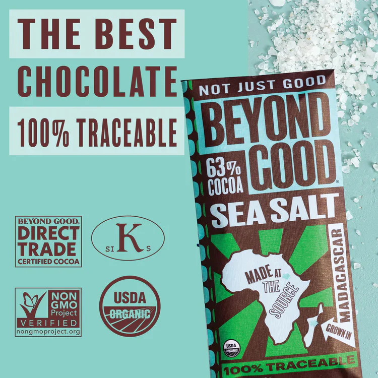 Sea Salt & Nibs Chocolate Bar - Image 4