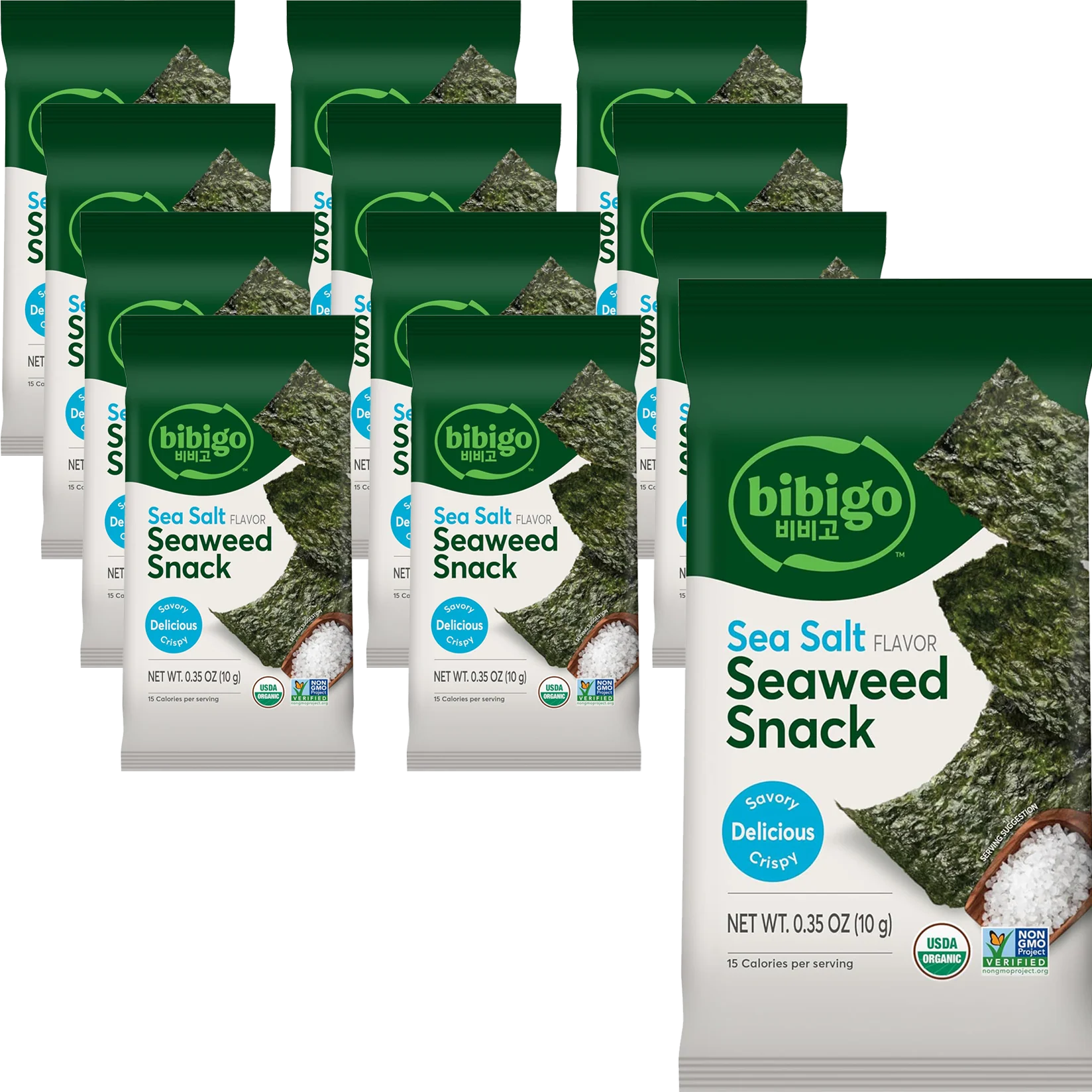 Sea Salt Seaweed Snack (12 Pack)