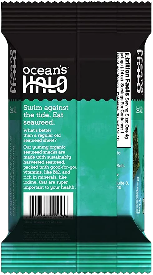 Sea Salt Seaweed Snacks (20 pack) - Image 3