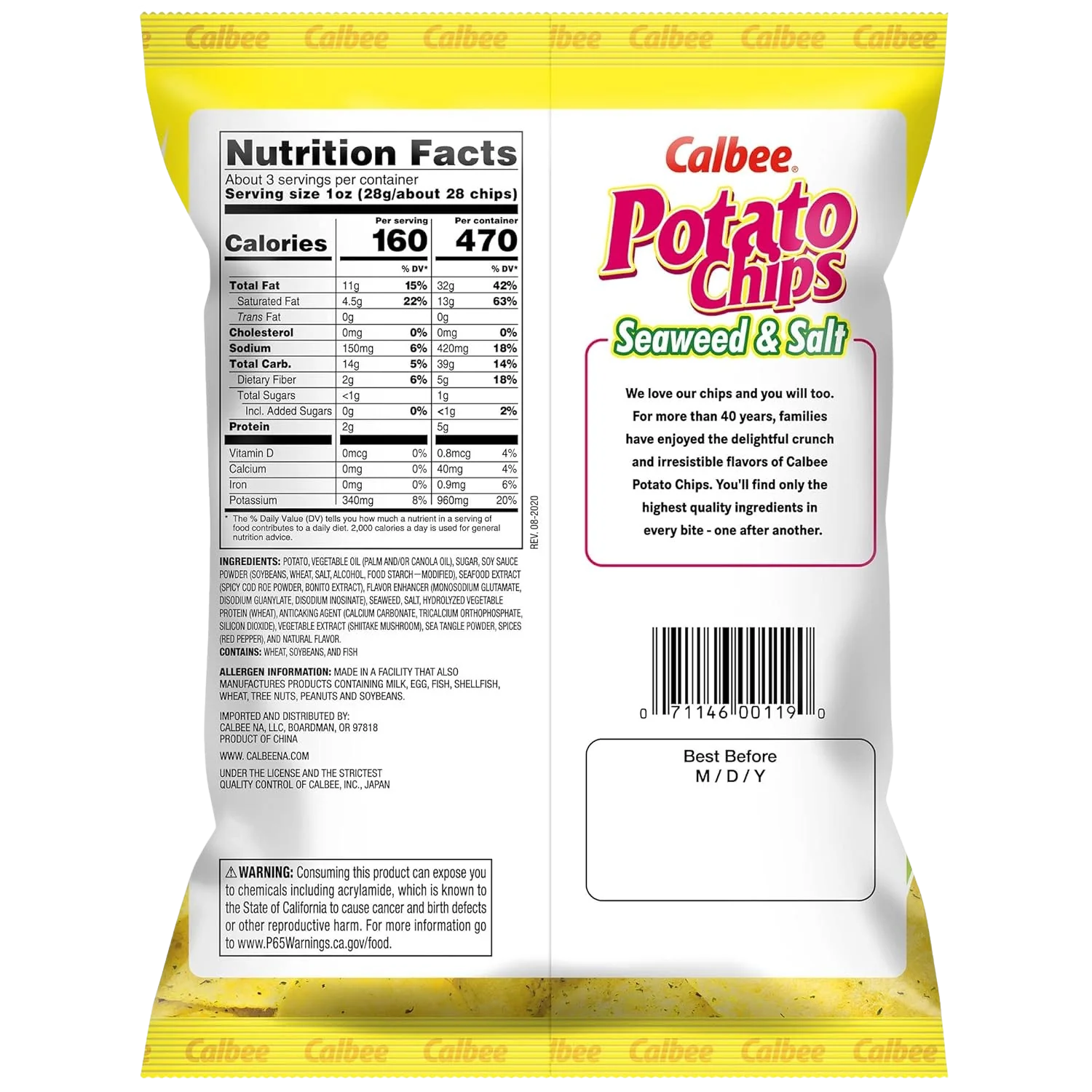 Seaweed & Salt Potato Chips (6 Pack) - Image 6