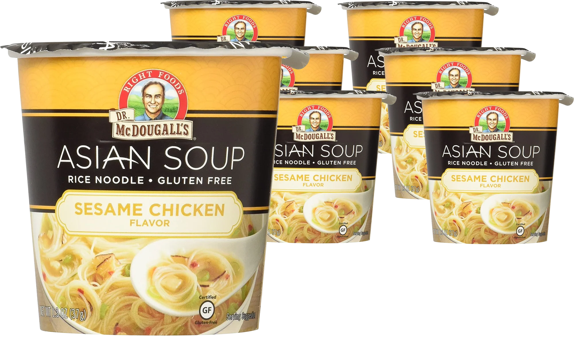Sesame Chicken Rice Ramen Soup Cup (6 Pack)