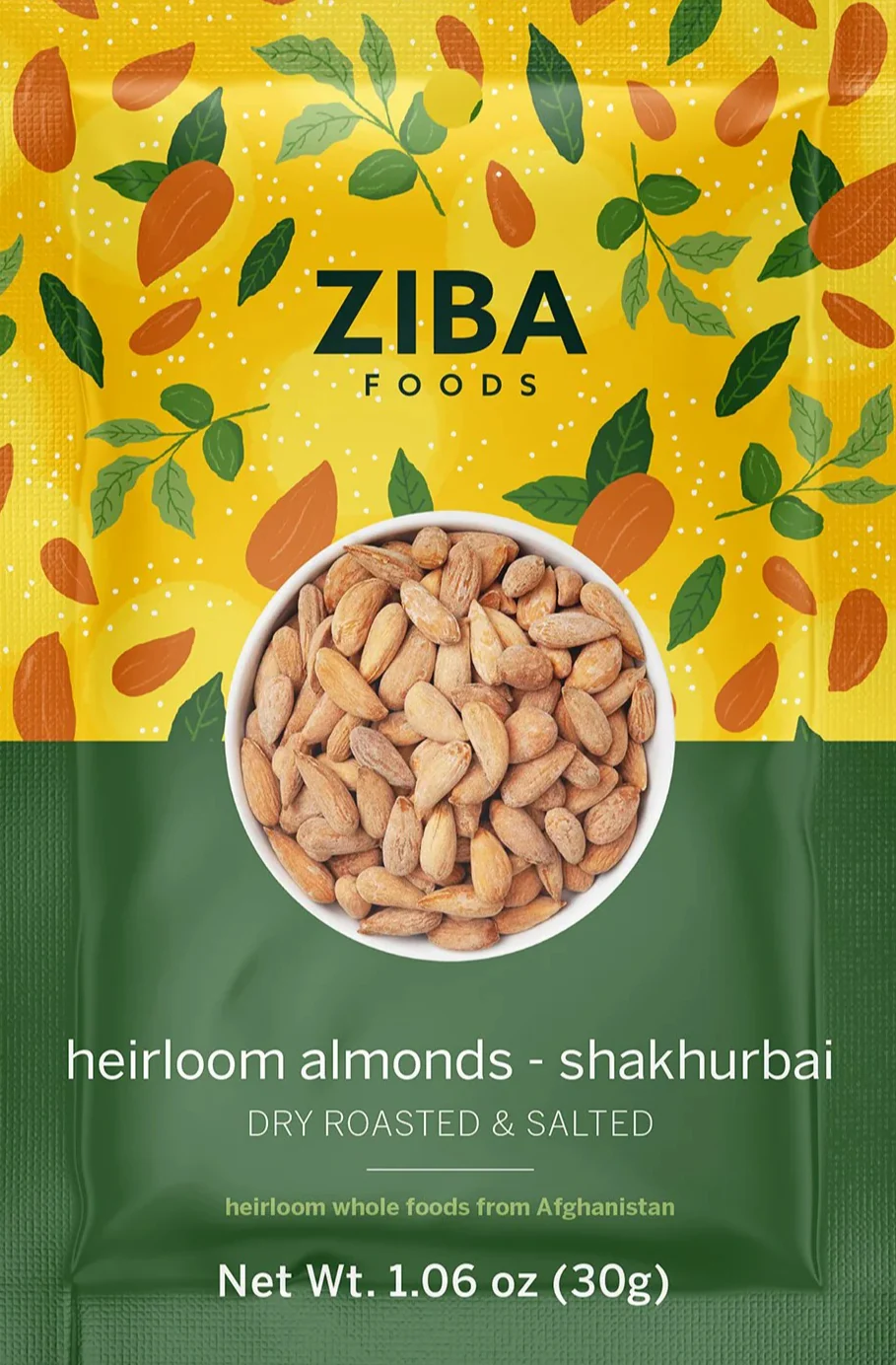 Shakhurbai Roasted Almonds with Salt (6 Pack) - Image 2