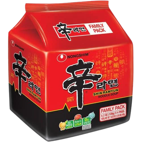 Shin Ramyun Spicy Ramen Noodle (4 CT)