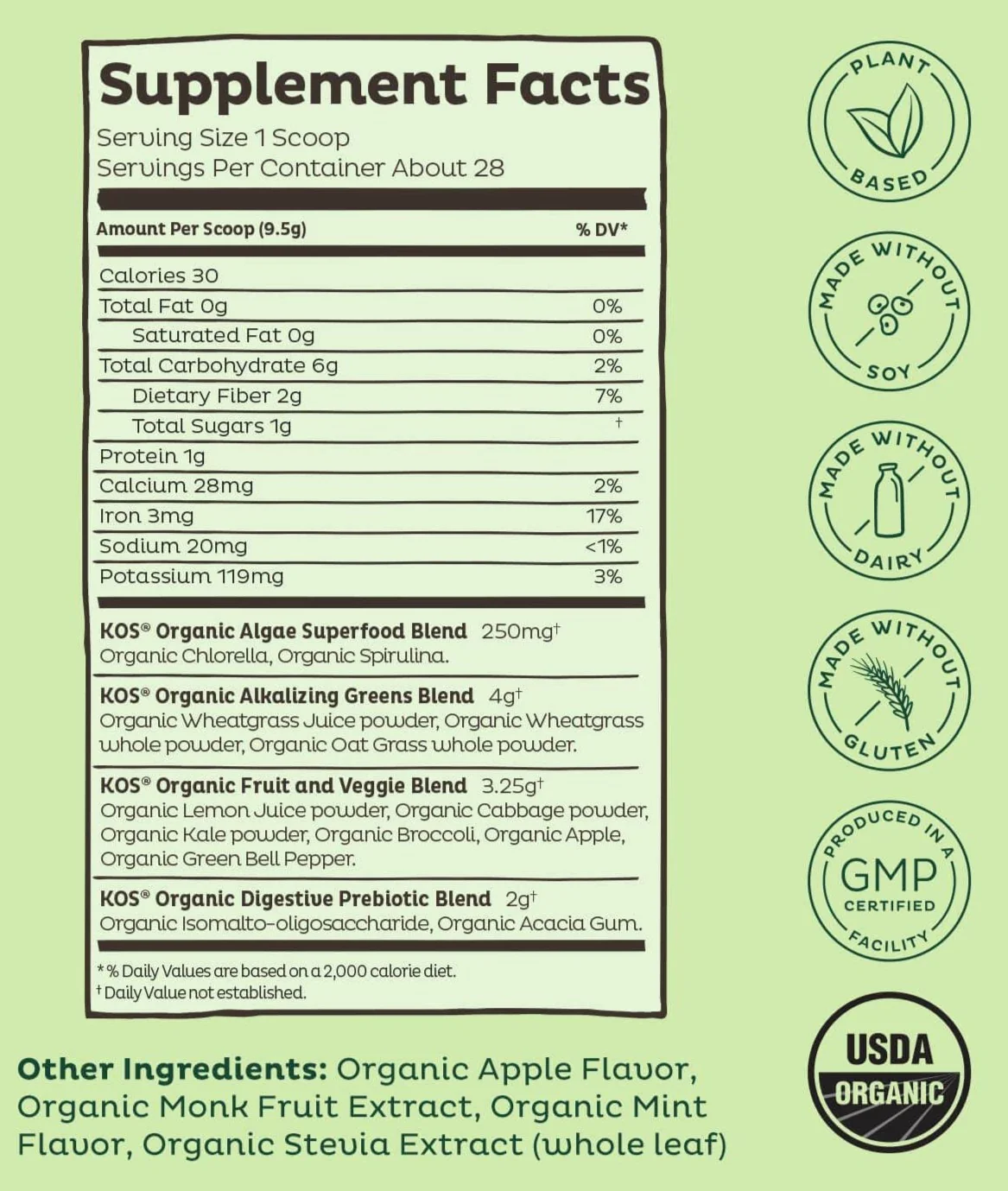 Apple Sorbet Superfood Smoothie Mix - Image 3