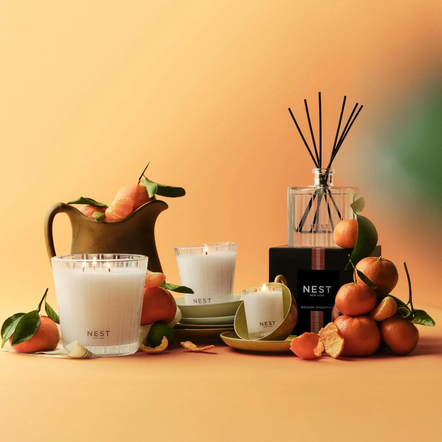 Sicilian Tangerine Scented Classic Candle - Image 2