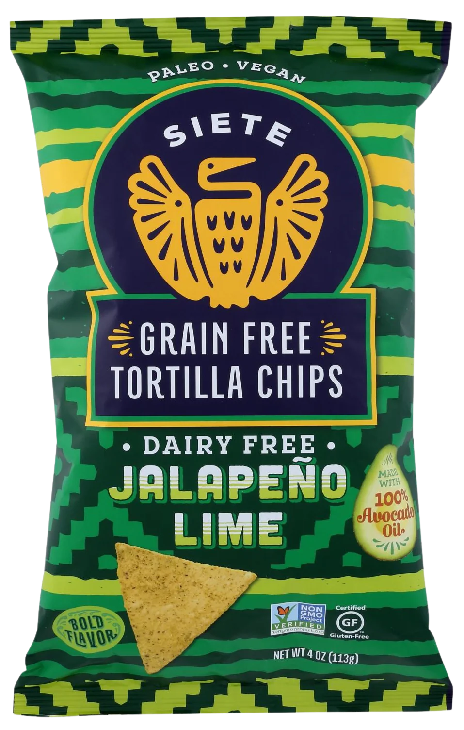 Grain Free Jalapeno Lime Tortilla Chips