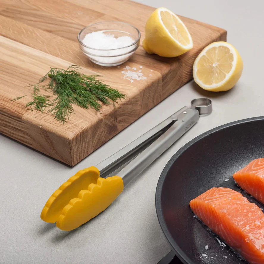 Silicone Cook's Tongs - Mustard - Image 2