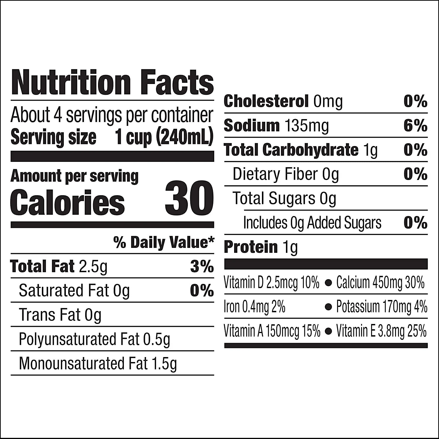 Unsweetened Original Almond Milk - Image 4