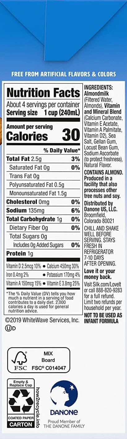Unsweetened Original Almond Milk - Image 5