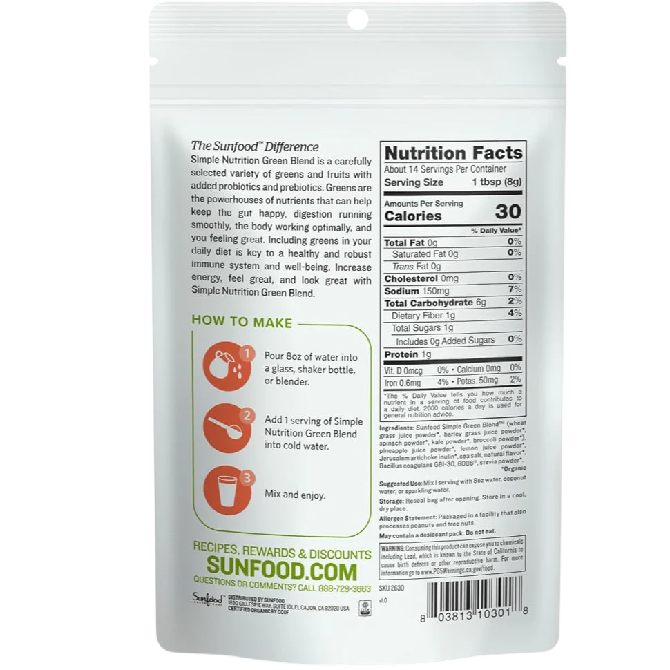 Simple Nutrition Green Blend Powder - Image 2