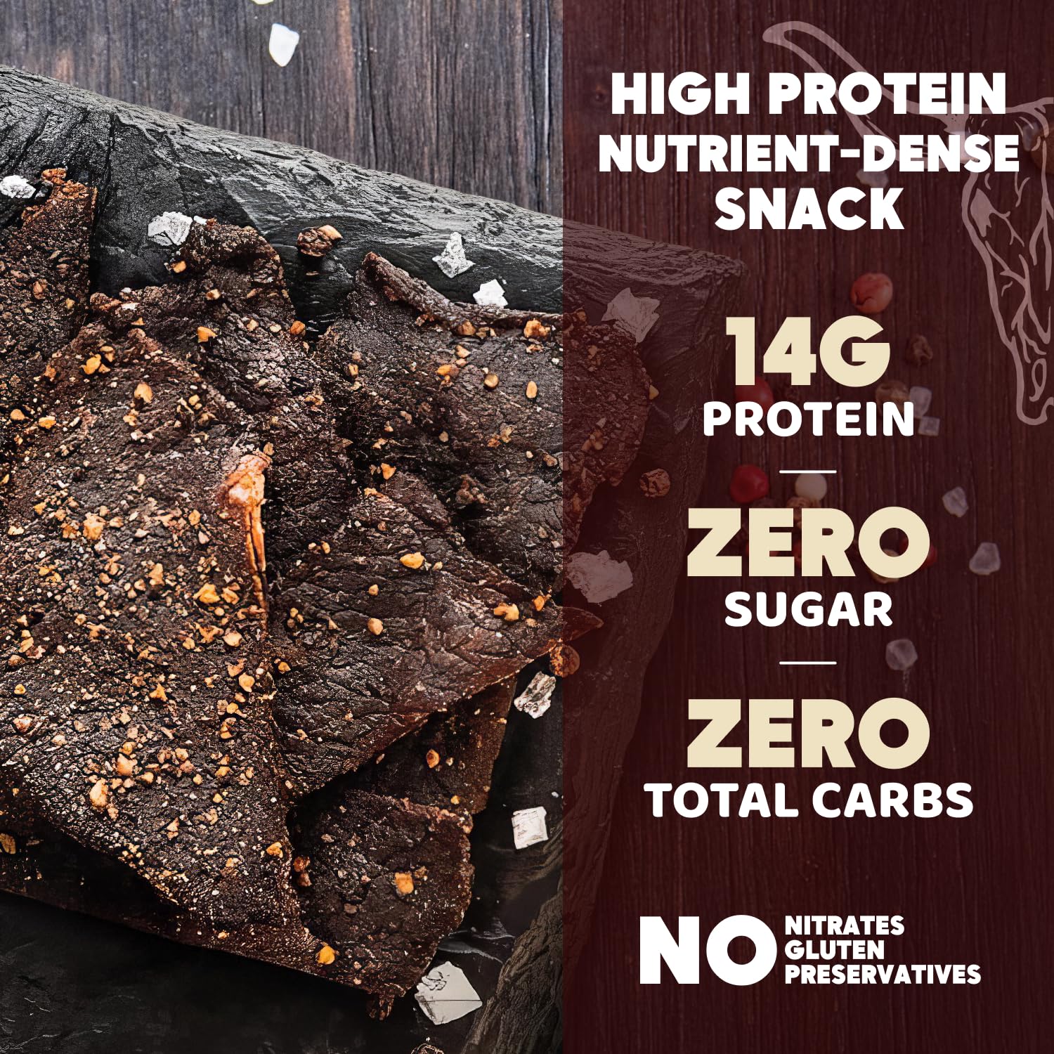 Simply Salt and Pepper Beef Jerky - Image 3