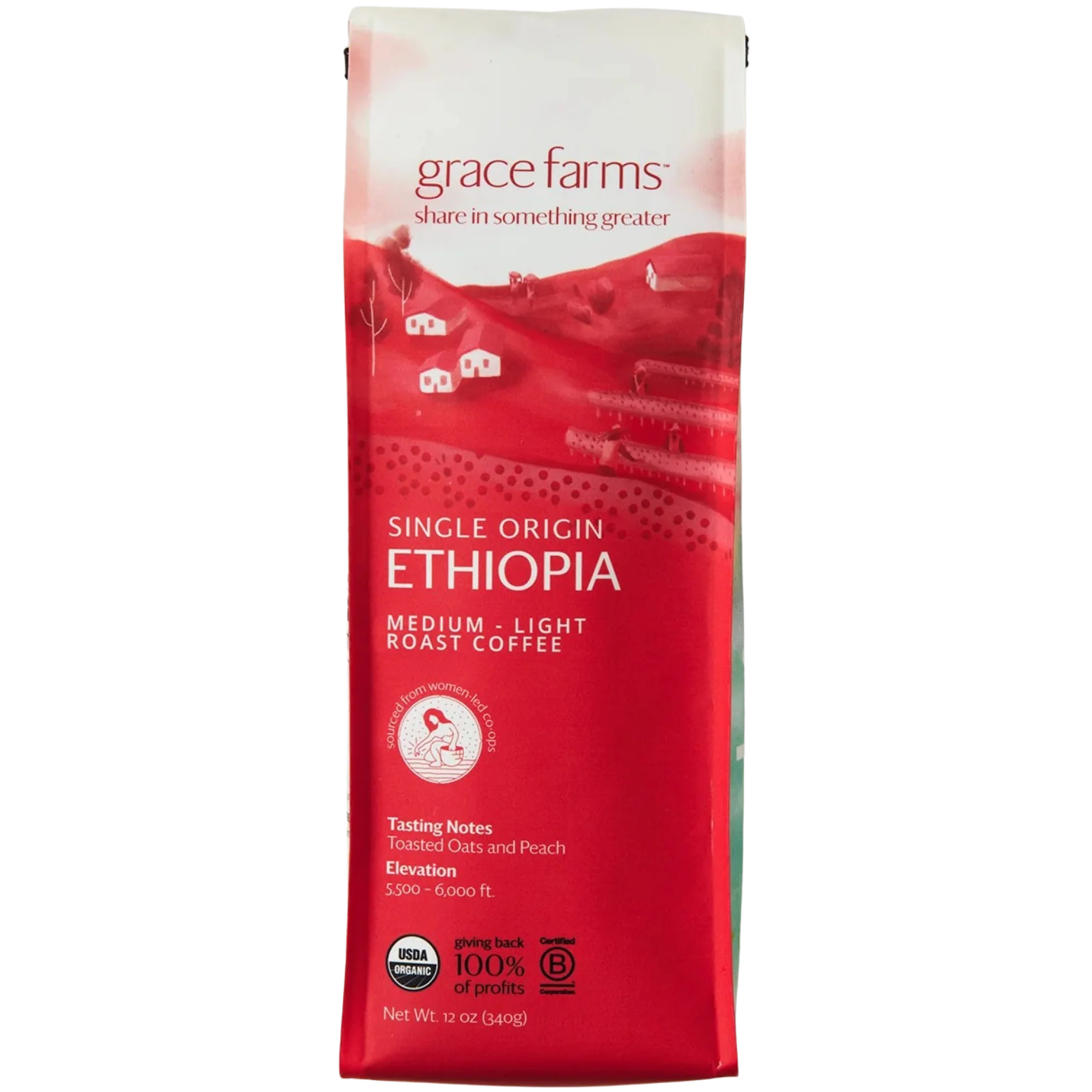 Single Origin Ethiopia Medium-Light Roast - Whole Bean Coffee