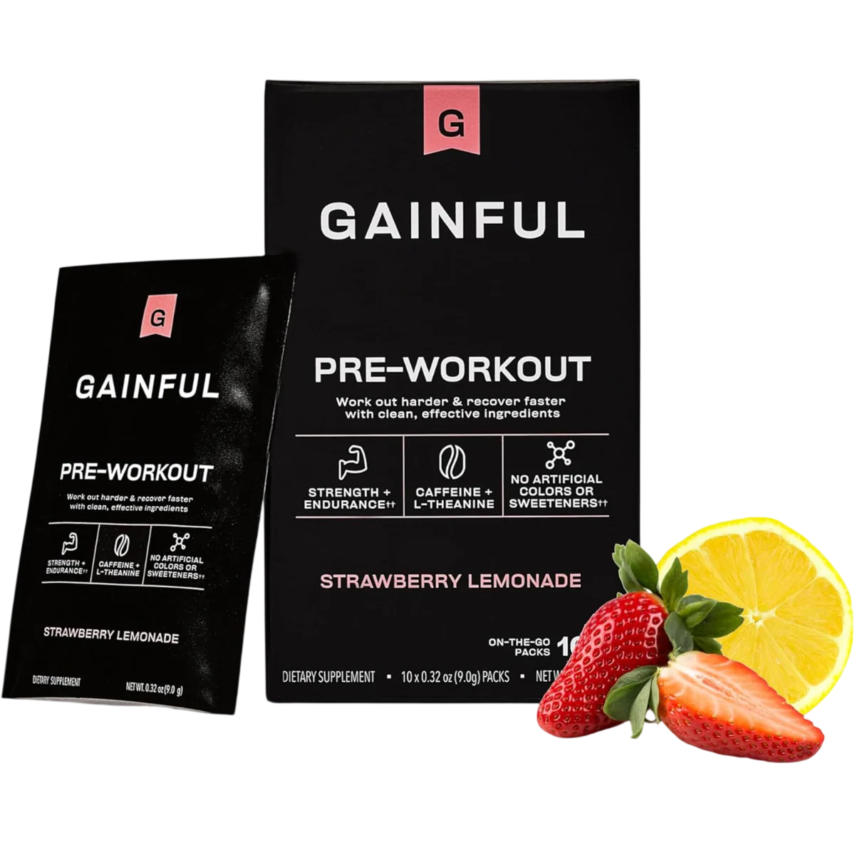 Single Serve Pre-Workout Sachets - Strawberry Lemonade (10 CT)