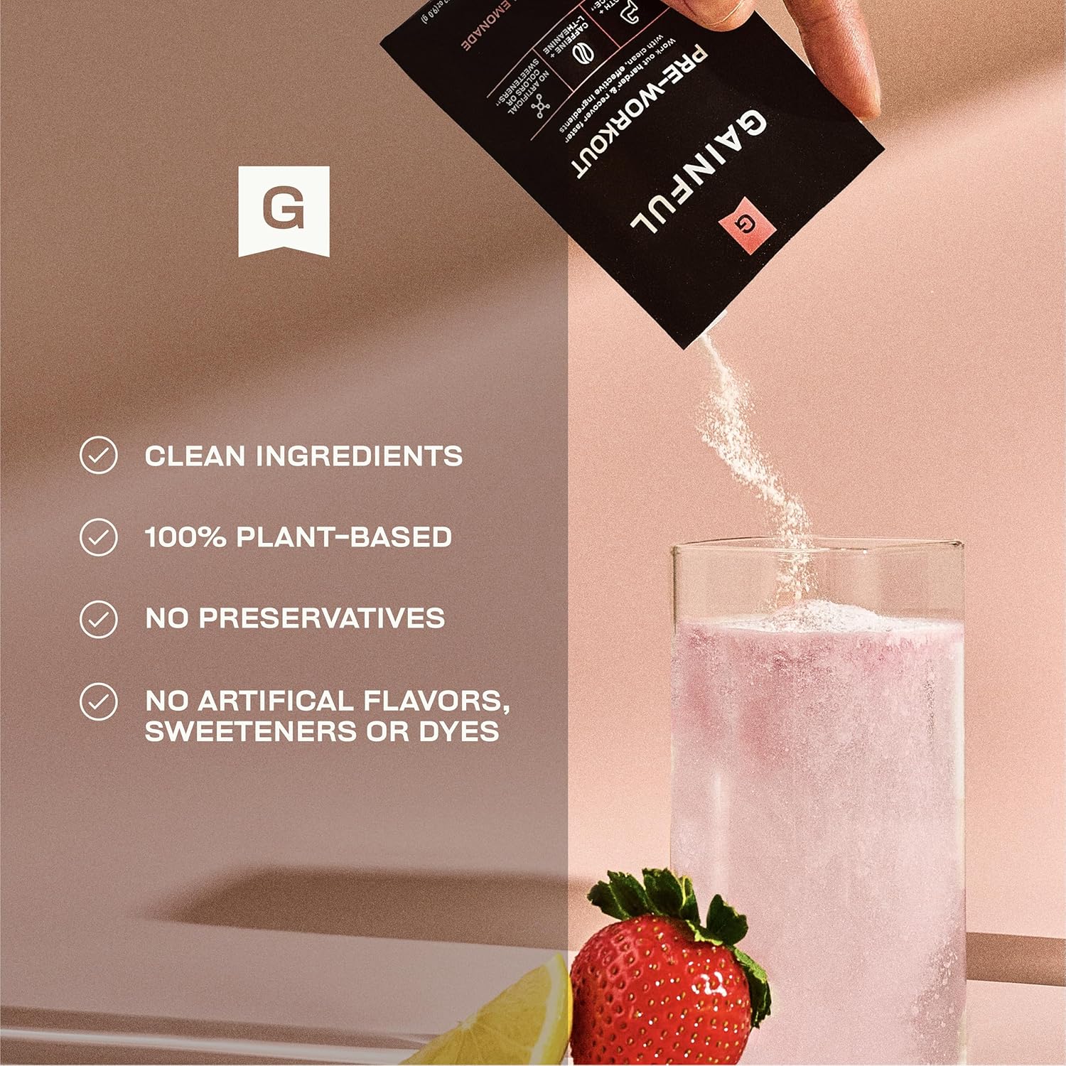 Single Serve Pre-Workout Sachets - Strawberry Lemonade (10 CT) - Image 3