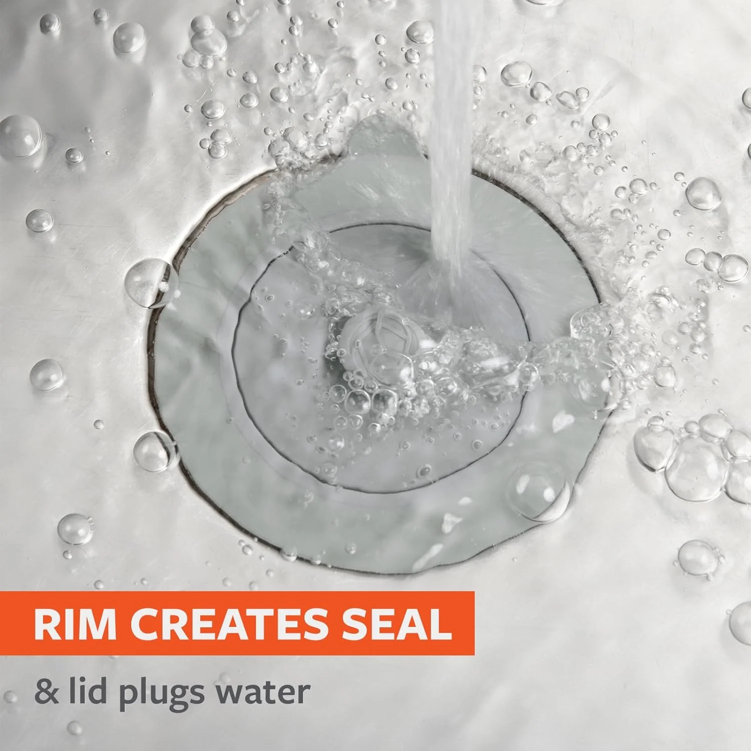 SINKSATIONAL Sink Strainer With Stopper - Gray - Image 2