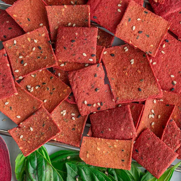 Skinny Thin Beet & Onion Crackers - Image 2