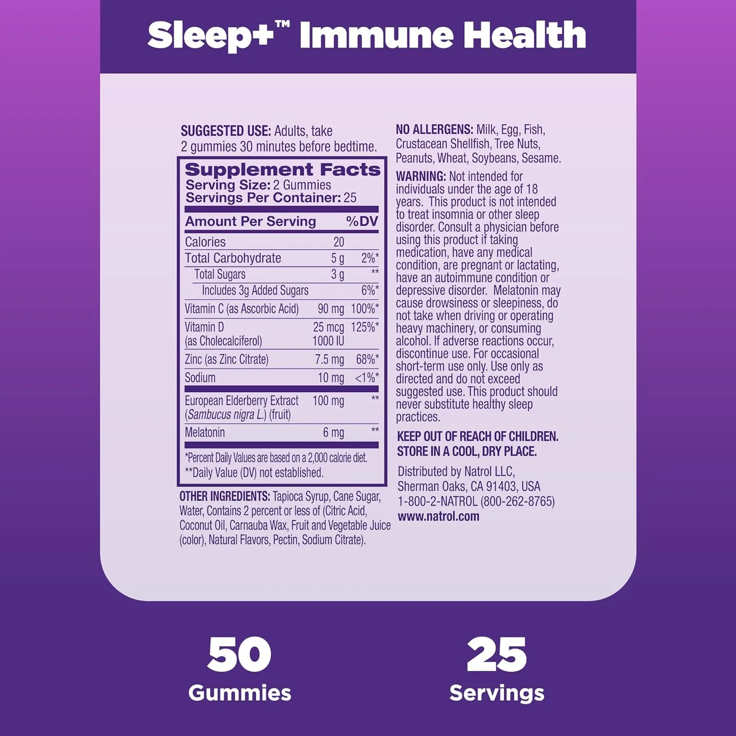 Sleep + Immune Health Berry Gummies (50 Gummies) - Image 4