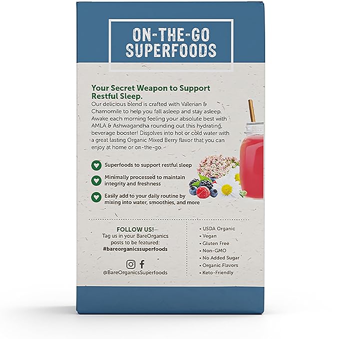 Organic Sleep Superfood Water Enhancer (5 CT) - Image 4