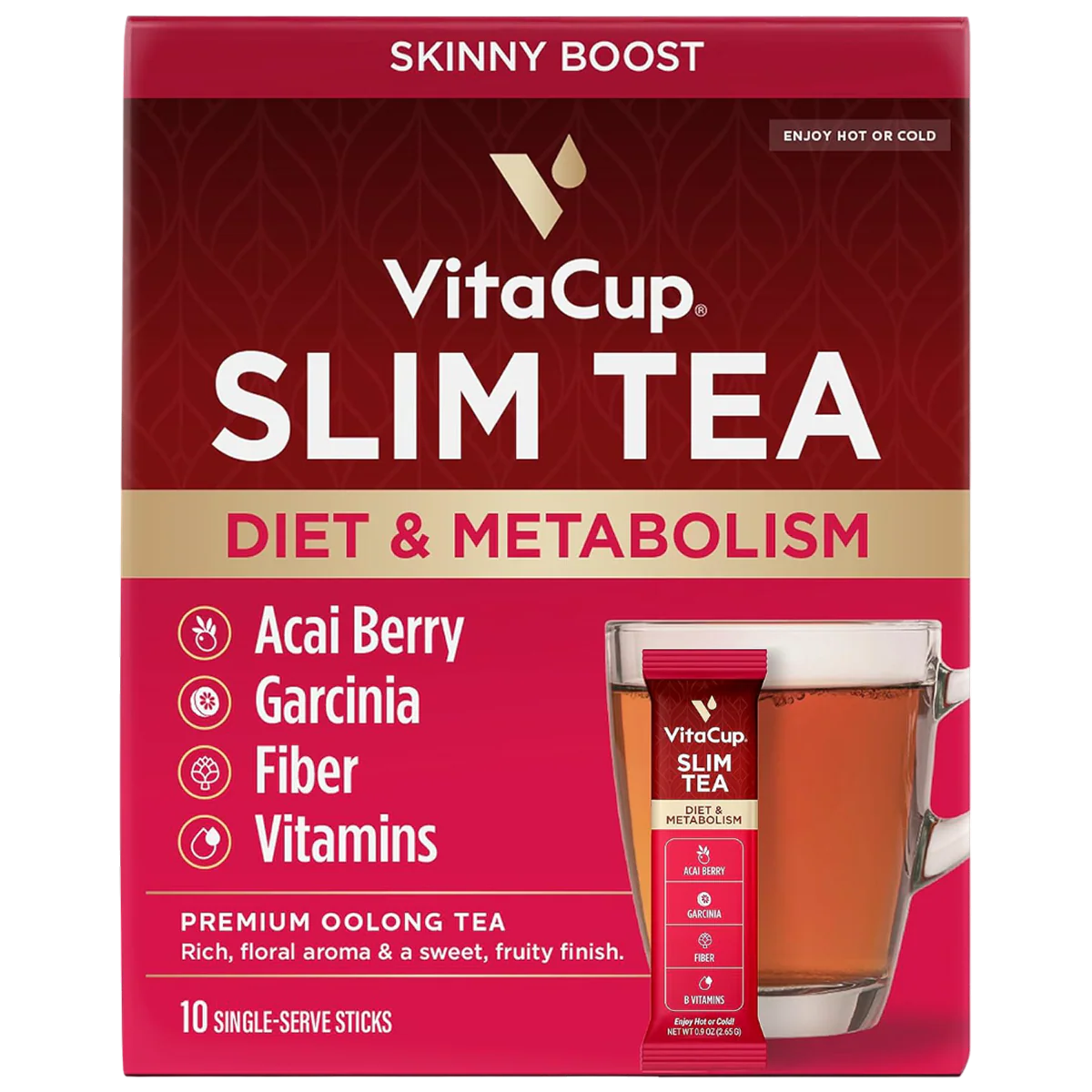 Slim Tea Oolong Tea Sticks (10 Sticks)