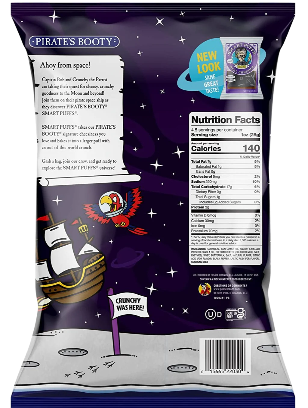 Smart Puffs Cosmic White Cheddar Corn Puffs - Image 2