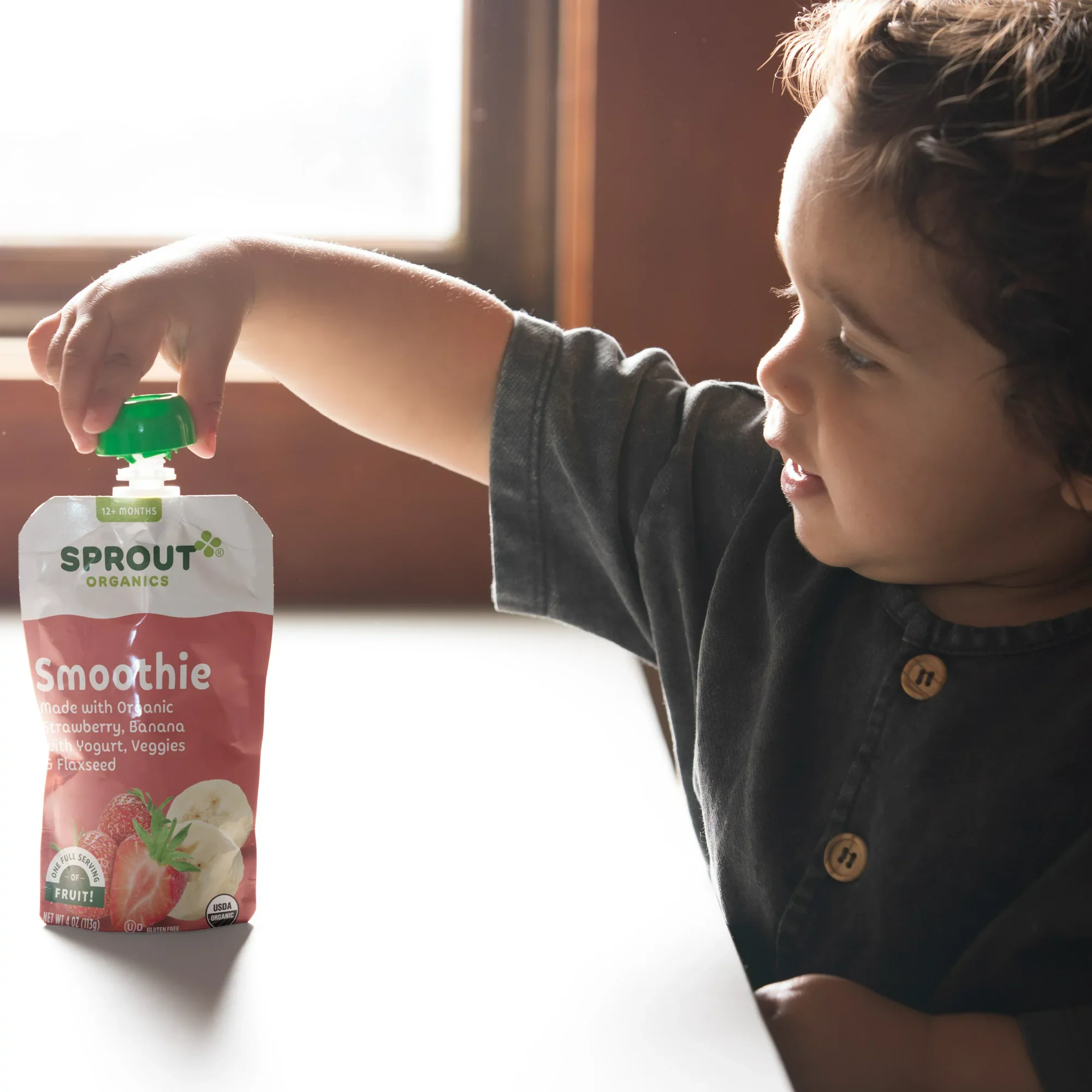 Smoothie with Strawberry Banana Yogurt Veggies and Flax Seed (12+ Months) (6 Pack) - Image 2