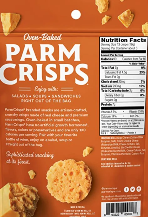 Snack Pack Cheddar Parmesan Crisps - Image 2