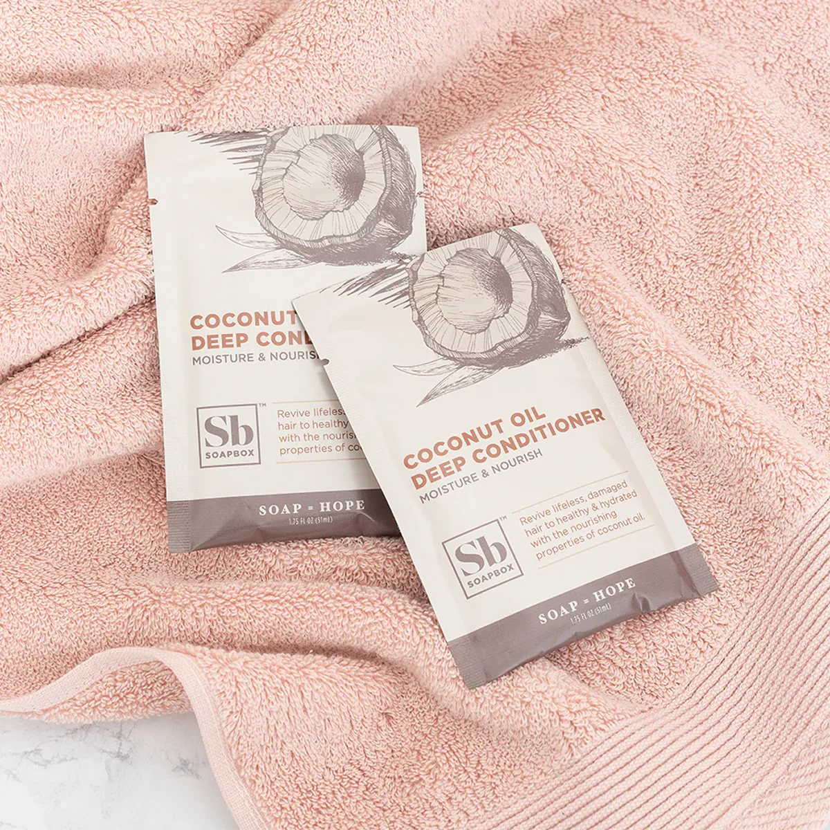 Soapbox Deep Conditioner Packet Coconut Oil Rejuvenating (12 CT) - Image 3