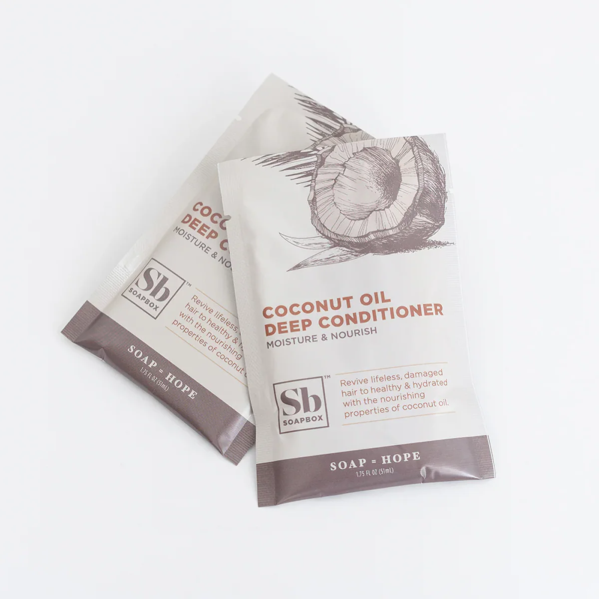 Soapbox Deep Conditioner Packet Coconut Oil Rejuvenating (12 CT) - Image 4