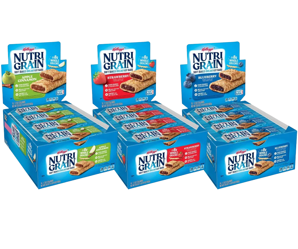 Soft Baked Breakfast Bars Variety - Blueberry, Apple, Strawberry (16 CT each) - Image 2