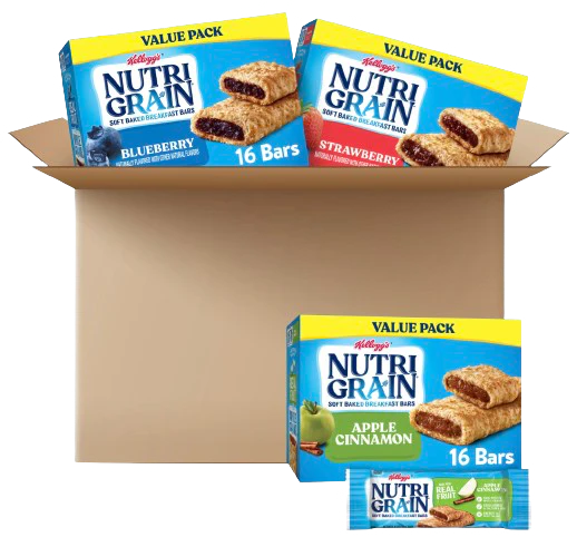 Soft Baked Breakfast Bars Variety - Blueberry, Apple, Strawberry (16 CT each) - Image 4
