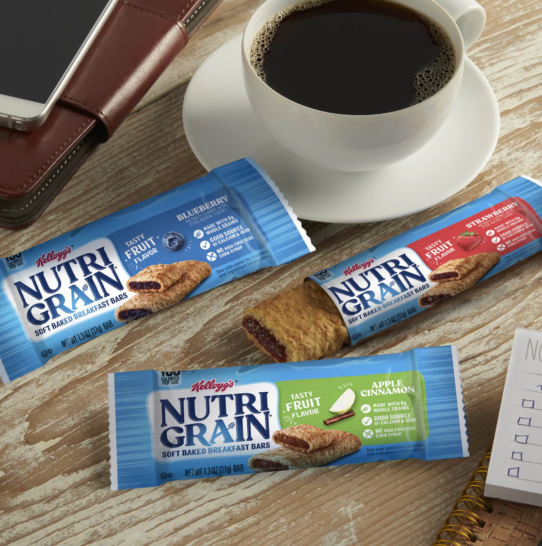 Soft Baked Breakfast Bars Variety - Blueberry, Apple, Strawberry (16 CT each) - Image 5
