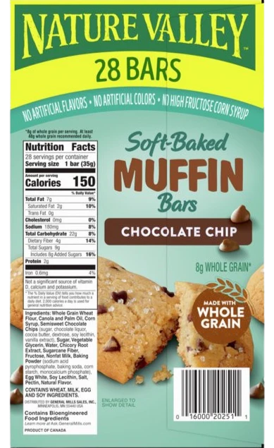 Soft-Baked Muffin Bars - Chocolate Chip (28 Pack) - Image 2