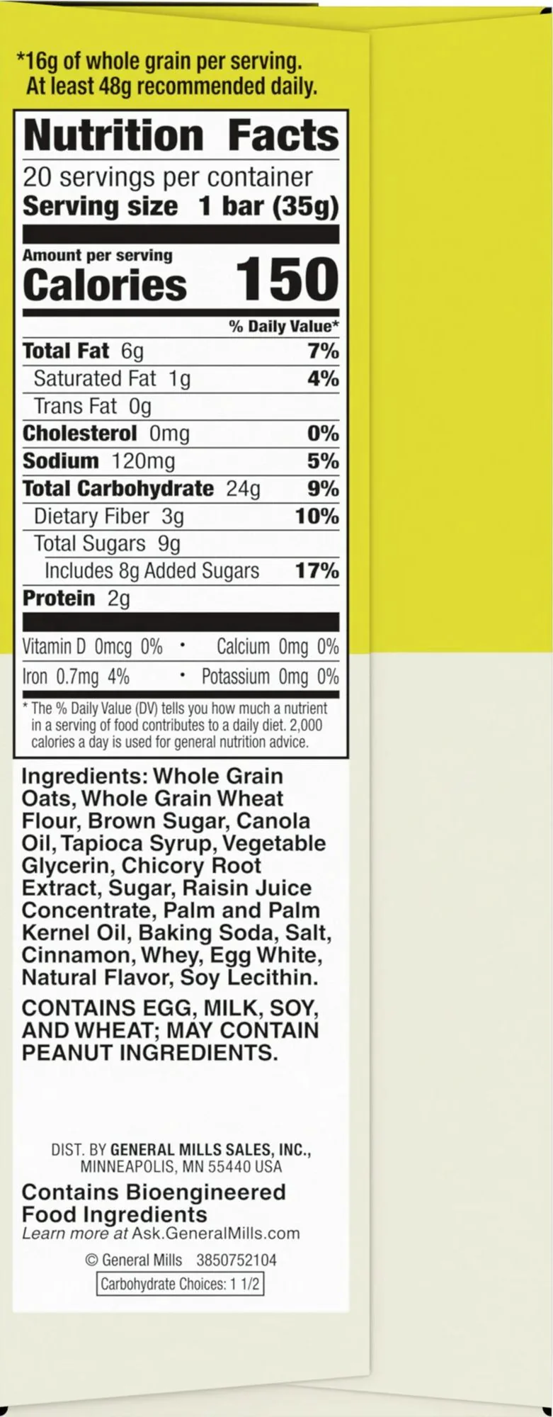 Soft-Baked Oatmeal Squares - Cinnamon Brown Sugar (20 CT) - Image 3