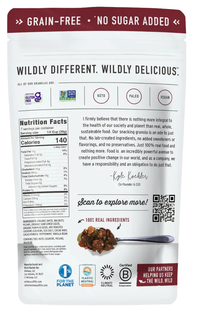 Soft & Chewy Snacking Granola Dark Chocolate Peppermint Bark (3 Pack) - Image 3
