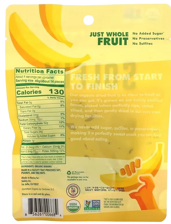 Organic Dried Banana Bitecoins - Image 2