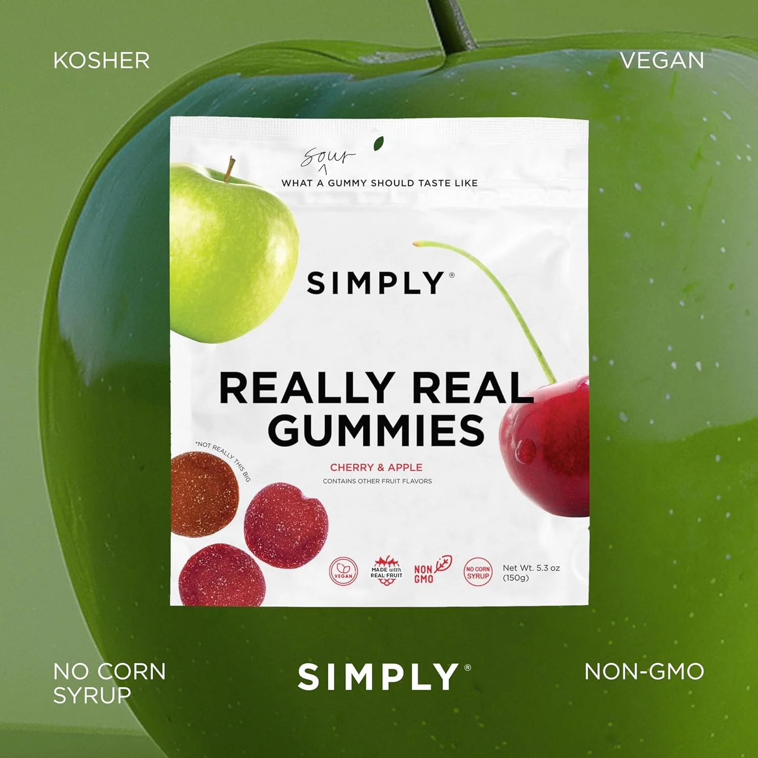Sour Apple & Cherry Gummies - Image 4