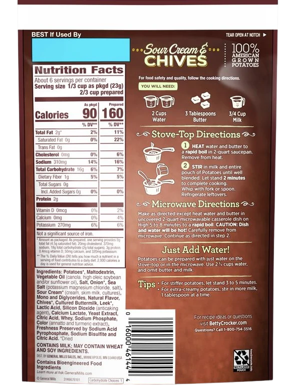 Sour Cream & Chives Mashed Potatoes (8 Pack) - Image 4