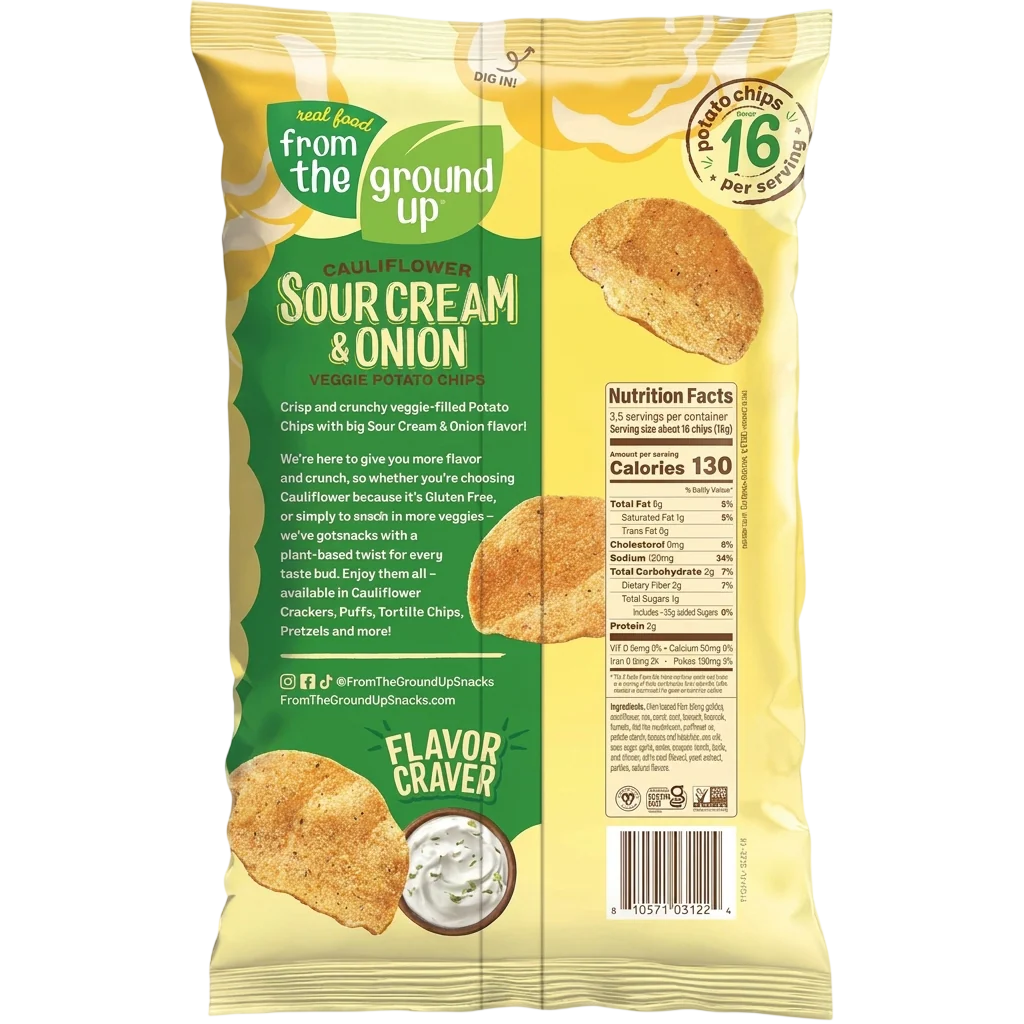 Sour Cream & Onion Cauliflower Chips - Image 2