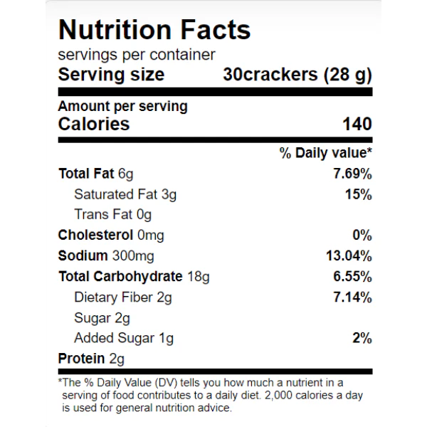 Sour Cream & Onion Cracker Crisps - Image 2