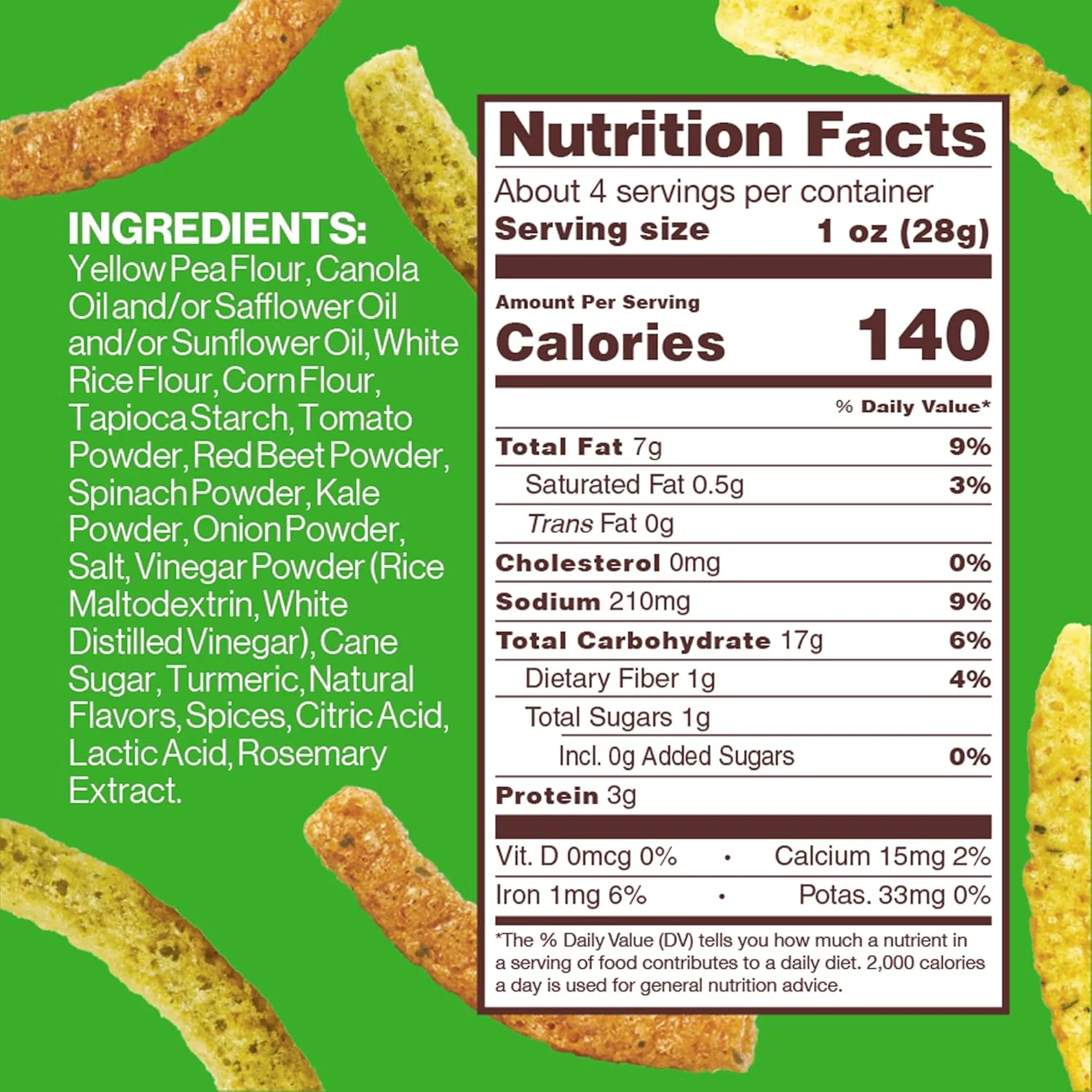Sour Cream & Onion Veggie Straws - Image 4