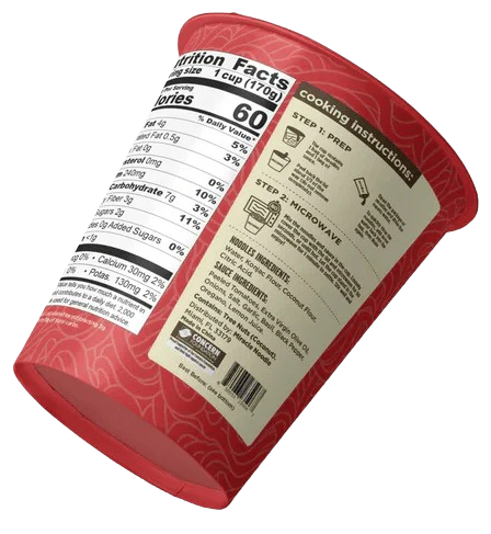 Low Carb Instant Cup Noodles Spaghetti Marinara (6 Pack) - Image 4